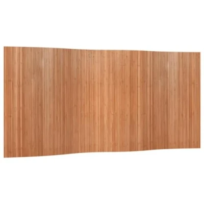 Image of vidaXL Bamboo Room Divider Screen Natural 165x400cm Indoor Privacy Panel, Modern, Easy Storage, Lightweight