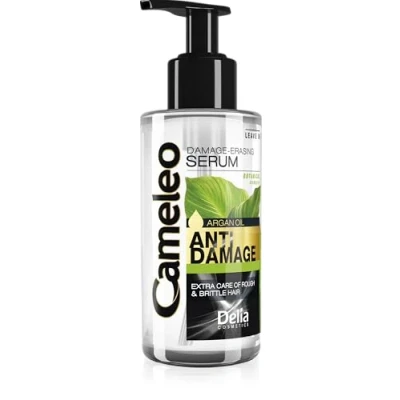 Image of Cameleo Keratin Serum for Damaged, Dry, Rough, Brittle Hair Excellent Regenerating Repair Treatment &amp; Care with Biomimetic Argan Oil Heat Protection Salt Paraben Free 150ml