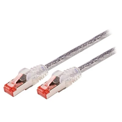 Image of Valueline vlcp85221t025 0.25 m CAT6 S/FTP (S STP) Transparent networking cable cables (RJ 45, RJ Male/Male, Gold, 10/100/1000Base T (X), Cat6)