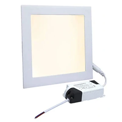 Image of 12W LED Square Recessed Ceiling Panel Down Light Slim Lamp Warm White 3000k