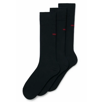 Image of HUGO 3 PACK 3P RS UNI CC Socks, Men&#039;s, Size: 9 11, Dark blue one