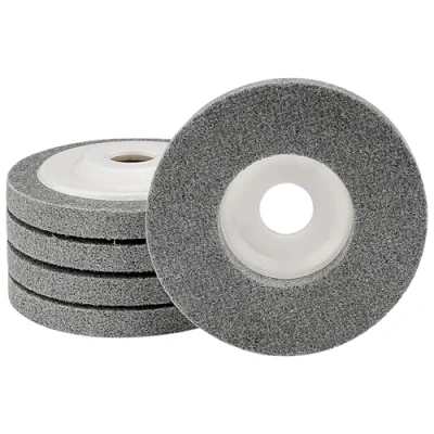 Image of SI FANG 4 1/2 Inch Nylon Fiber Buffing Wheel Pads for Angle Grinder, 115mm x 22mm Abrasive Polishing Disc Stainless Steel, Aluminum, Metal, Wood (5Pcs Fiber)
