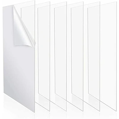 Image of Cut To Size Acrylic Sheet Plastic Clear Perspex Laser Material 2mm 1000mm x 300mm