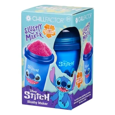 Image of ChillFactor 08258 Disney Reusable Squeeze Cup Maker with Stitch Character Design, Homemade slushies, Blue