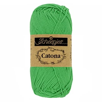 Image of Scheepjes Catona 389 Apple Green Yarn 10x50g