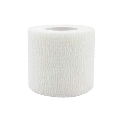 Image of Risscly White 5cm cohesive Bandages Adhesive Bandage Vet wrap Medical Tape Sticky 6 Rolls