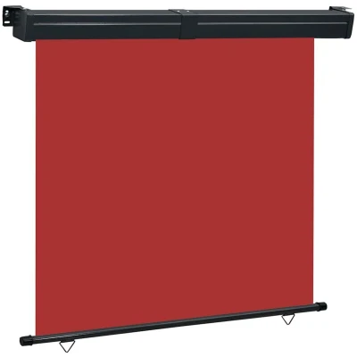 Image of vidaXL Balcony Side Awning 175x250 cm Red