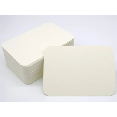 Image of Papermane CARD_STOCK, 100 Ivory 270 g/m² postcards without envelopes, Round corners