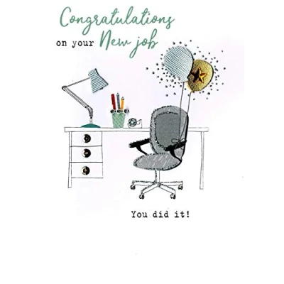 Image of Congratulations On Your New Job Irresistible Greeting Card Embellished Cards