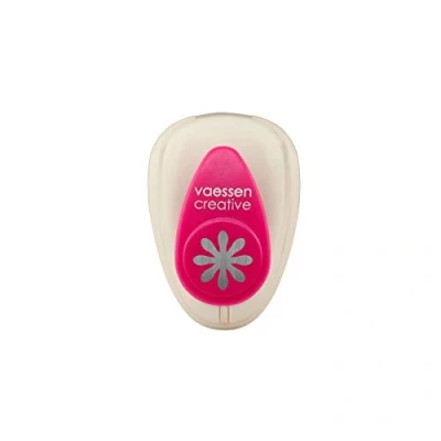 Image of Vaessen Creative Craft Paper Punch Daisy 10 x 9 mm Circle Cutter for Crafting and Card Making