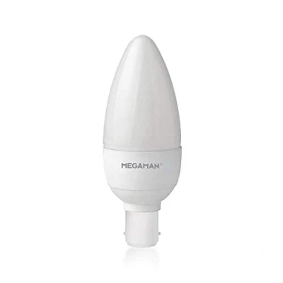 Image of Megaman LED Light Bulb 142566 Dimmable Rich Colour R9 Classic Candle B15 Small Bayonet 4000K Cool White 5.5W 470lm A+ Rating 15000 Hours Estimated Life