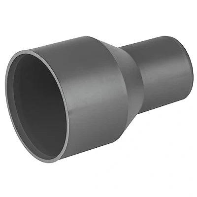 Image of Connector Cast Iron Pipe to Plastic 50mm Drainage Sewage Downpipe Adaptor Grey