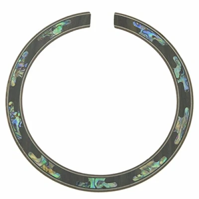 Image of Dopro Qaulity Acoustic Guitar 110 * 12 0.8mm Soundhole Rosewood Rosette Abalone Shell Design