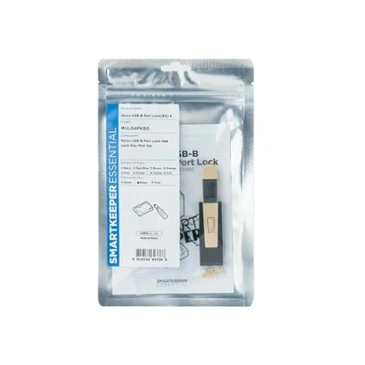 Image of SmartKeeper Essential / 4 x RJ11 Port Blockers with 1 Lock Key Mini/Beige