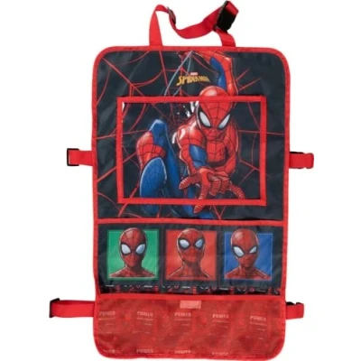 Image of Marvel Spiderman Seat Protector Organizer, Red