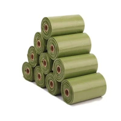 Image of Dog Poo Bags 8 Rolls 120 Guaranteed Leak Proof and Extra Thick Waste For Dogs, Lavender Scented,Dispenser Biodegradable, Eco friendly Poop