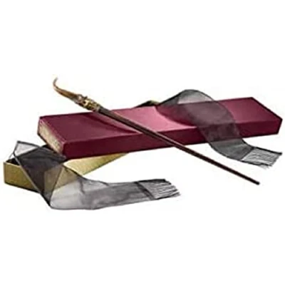 Image of Nicolas Flamel Wand in Collectors Box by The Noble Collection 14 inch With Fantastic Beasts Film Set Movie Props Wands