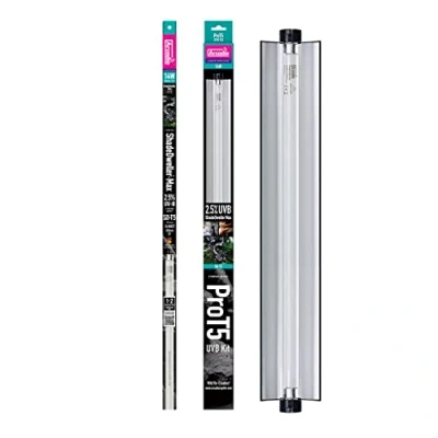 Image of Arcadia Reptile ShadeDweller Max ProT5 UVB Kit 2.5 UVB, 14 Watt Full Spectrum Lamp Provides Optimal UV Levels Suitable for ShadeDwellers &amp; Partial Basking Snakes