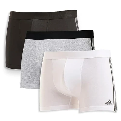 Image of Adidas Mens Boxers (pack of 3) Boxer Shorts Men (sizes S 3XL) Comfortable for