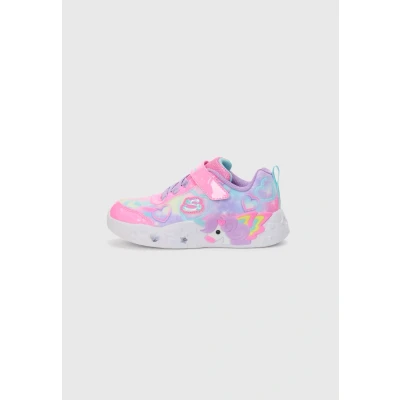 Image of Skechers Unicorn Charmer Lil Heart Sparkles Sneaker, Pink/Multi, 8 UK Child