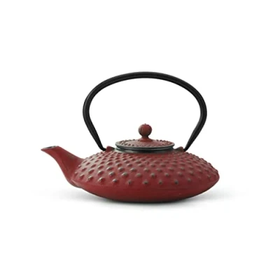 Image of Bredemeijer Teapot Cast Iron Xilin 0.8L Red, 0.8 Litre