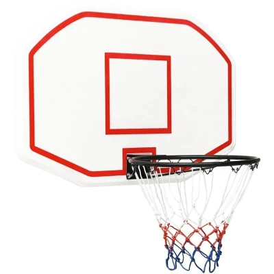 Image of vidaXL Basketball Backboard White 109x71x3 cm Polyethene