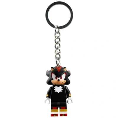 Image of Lego 854302 Shadow the Hedgehog Mini Figure Key Ring Chain Black Age 6 ,