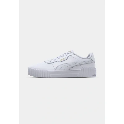 Image of PUMA Women&#039;s Carina 3.0 Sneaker, White Gold, 8.5 UK