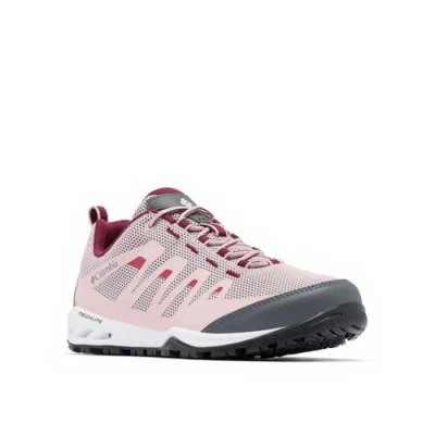 Image of Columbia Vapor VENT Water Hiking shoes, Women&#039;s, Size: 4.5, Pink haze/chianti Textile/synthetics