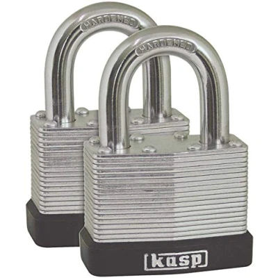 Image of Kasp Laminated Steel Padlock 50mm Twin