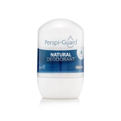 Image of Perspi Guard Natural Deodorant Roll On with Long Lasting Odour Protection and Soothing Aloe Vera Extract Vegan Friendly, Free from Alcohol, Parabens, Aluminium Chloride 50 ml