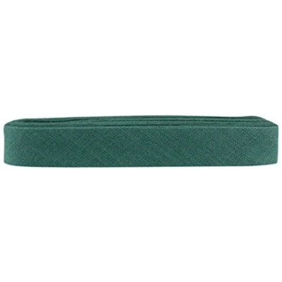 Image of Inastri Cotton Bias Binding 14/4/4mm Colour Bottle Green 74 3m, 100%, 13 x 11 2 cm
