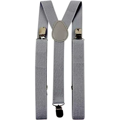 Image of DB Dickie Bow Childrens Kids Boys Adjustable Vintage Braces (Slate Grey) suitable for formalwear, weddings, parties, pageboy outfits