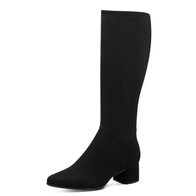 Image of MARCO TOZZI Women&#039;s Long Boot 2 25512 43 Knee High, black, 4 UK