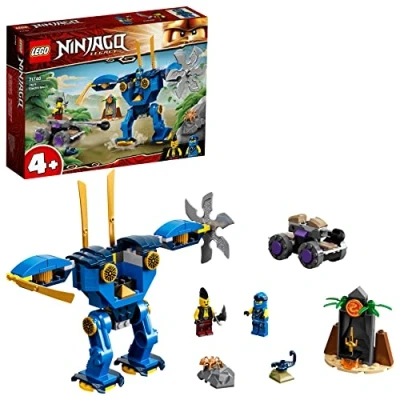 Image of LEGO 71740 NINJAGO Legacy Jay’s Electro Mech Toy, Action Figure for Toddlers 4 + Years Old Kids, with Spider &amp; Ninja Car