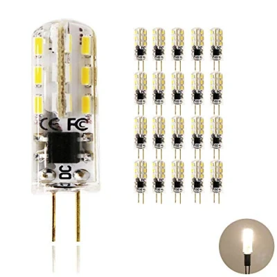 Image of Chao Zan DC12V G4 LED Light Bulbs Warm White 2700 3000K 1.5W, 10W Halogen Lamp Replacement Energy Saving No Dimmable Lamp, 24 SMD 3014, 20 Pack