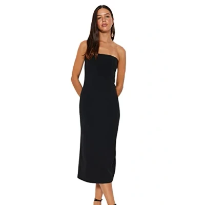 Image of Trendyol FeMan Shift Regular fit Woven Dress,Black,40