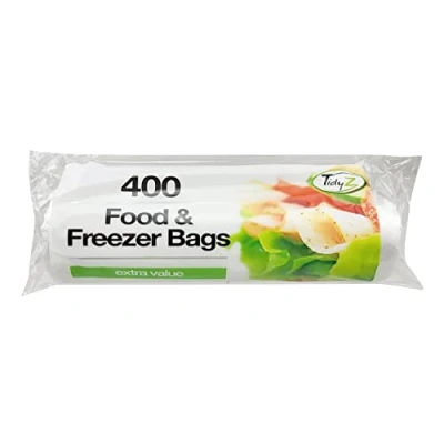 Image of Tidyz Clear Food &amp; Freezer Bags 400 Pack