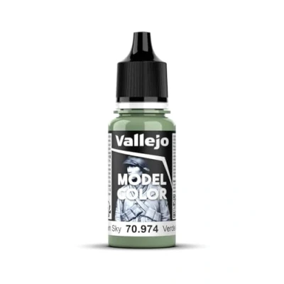 Image of Vallejo Model Color 17 ml Acrylic Paint Green Sky