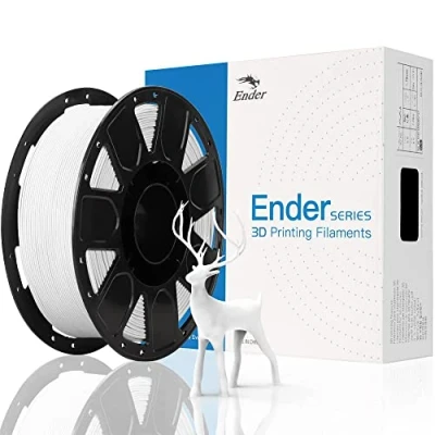 Image of Official Creality 3D Printer Filament, Ender PLA Filament 1.75mm No Tangling, Strong Bonding and Overhang Performance Dimensional Accuracy +/ 0.02mm, 2.2lbs/Spool White