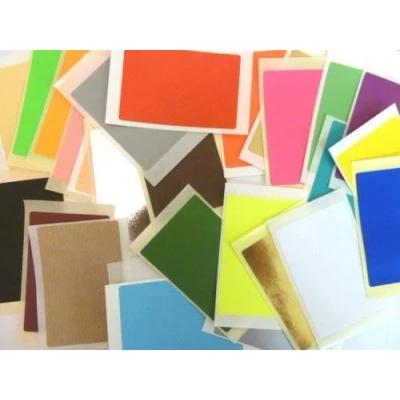 Image of 28 Labels, 75x50mm Rectangle, Mixed Colour Code Stickers, Self Adhesive Sticky Coloured Labels