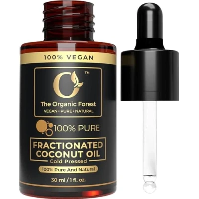 Image of Natural Fractionated Coconut Oil Liquid for Hair, Skin and Body Perfect Carrier Essential Oils 100% Pure, Versatile Ideal Face, Care