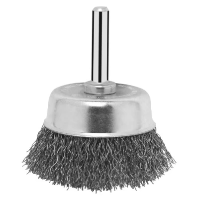 Image of Bosch 2609256515 6mm Diameter 50mm Wire Cup Brush Crimped Shank