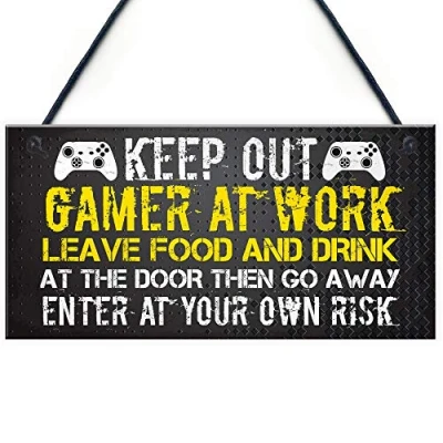 Image of RED OCEAN Novelty Gaming Sign Inspired Funny Christmas Gamer Gift For Brother or Son
