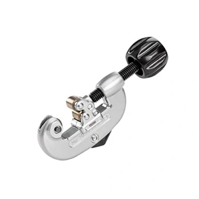 Image of RIDGID 32915 Model 10 Screw Feed Tubing Cutter with Heavy Duty Wheel 3 25 mm Capacity, Silver/Black, Small