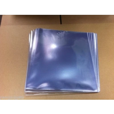 Image of 12&quot; inch Vinyl Record 180 Micron PVC Stitched Clear Sleeves Premium Quality Pack of 20