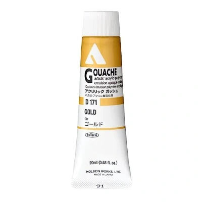 Image of Holbein Acryla Gouache Gold (C) 20ml