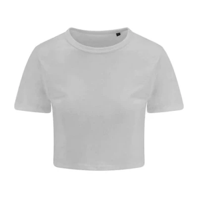 Image of AWDis Womens Tri Blend Cropped T Solid White