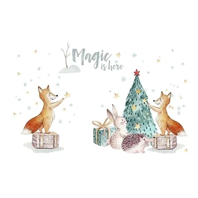 Image of 20 Napkins Christmas Cute Animals Decorate Tree Table Decoration Paper with Motif Also for Decoupage and 33 x cm