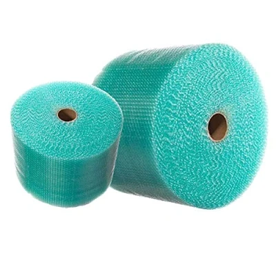 Image of Strong Small Green Recyclable Protective Cushioning Moving Shipping Packing Bubble Wrap Rolls (500mm x 100m 1 Roll)